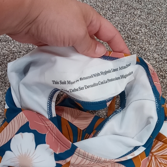 NWT Kona Sol Criss Cross Back One Piece Swimsuit - Picture 6 of 6